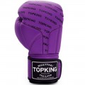 Top King "Full Impact Single Tone" Боксерские Перчатки Тайский Бокс Purple