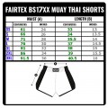 Fairtex BS1708 Шорты Тайский Бокс "Slim" Черные