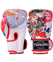 Top King "Japan Culture" Боксерские Перчатки Тайский Бокс White-Red