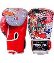 Top King "Japan Culture" Боксерские Перчатки Тайский Бокс Red-White