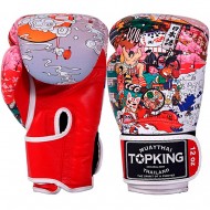 Top King "Japan Culture" Боксерские Перчатки Тайский Бокс Red-White