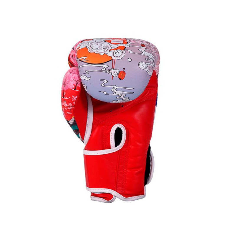 Top King "Japan Culture" Боксерские Перчатки Тайский Бокс Red-White
