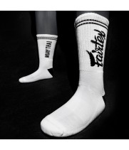 Fairtex SOCK1 Носки Dry-Fit Tech Бело-Черные