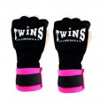 Twins Special CH7 Быстрые Бинты Боксерские Тайский Бокс Черно-Розовые