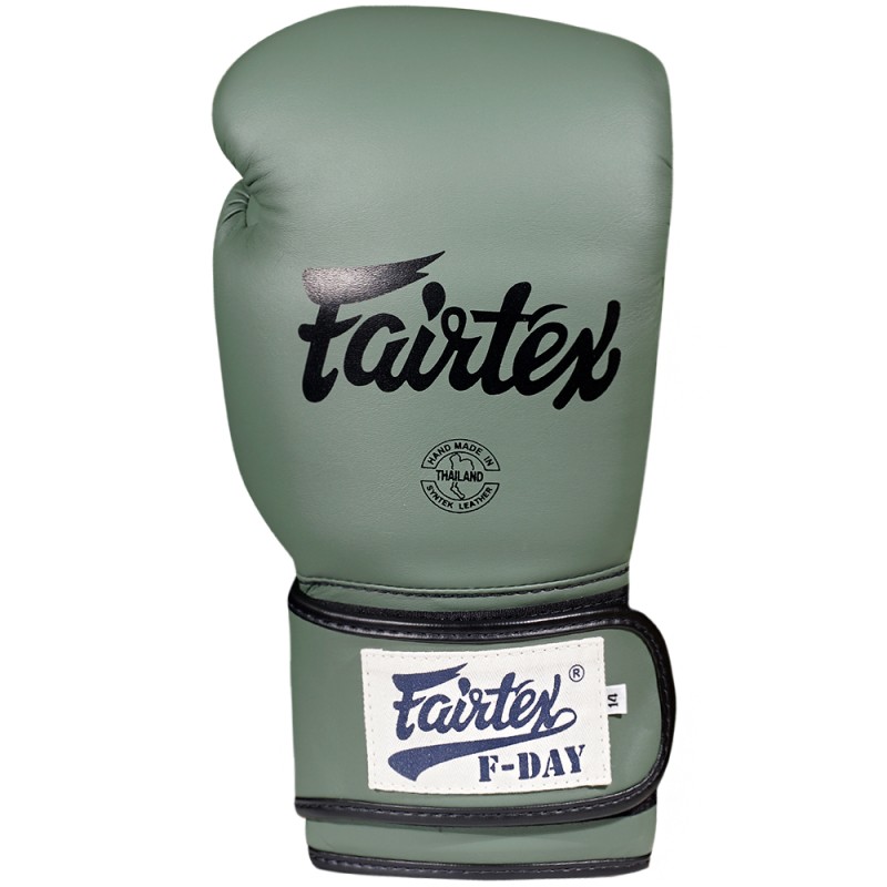 Fairtex BGV11 F-Day Боксерские Перчатки Тайский Бокс Green Army	
