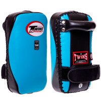 Twins Special KPL14 Тайские Пады Гнутые Липучка Тайский Бокс Светло-Синий