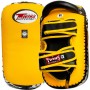 Twins Special KPL12 Тайские Пады Гнутые Липучка Тайский Бокс Желто-Черные
