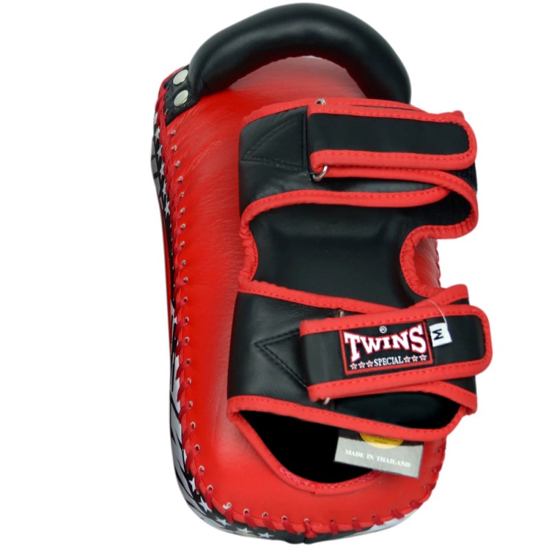 Twins Special KPL12 Тайские Пады Гнутые Липучка Тайский Бокс Красно-Черные