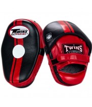 Twins Special PML14 Лапы Боксерские Тайский Бокс Гнутые "Focus Mitts In Curved Style" Черно-Красные