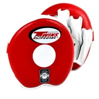 Twins Special PML13 Лапы Боксерские "Speed Mitts" Тайский Бокс Красно-Белые