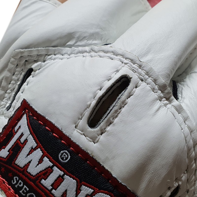 Twins Special PML13 Лапы Боксерские "Speed Mitts" Тайский Бокс Красно-Белые