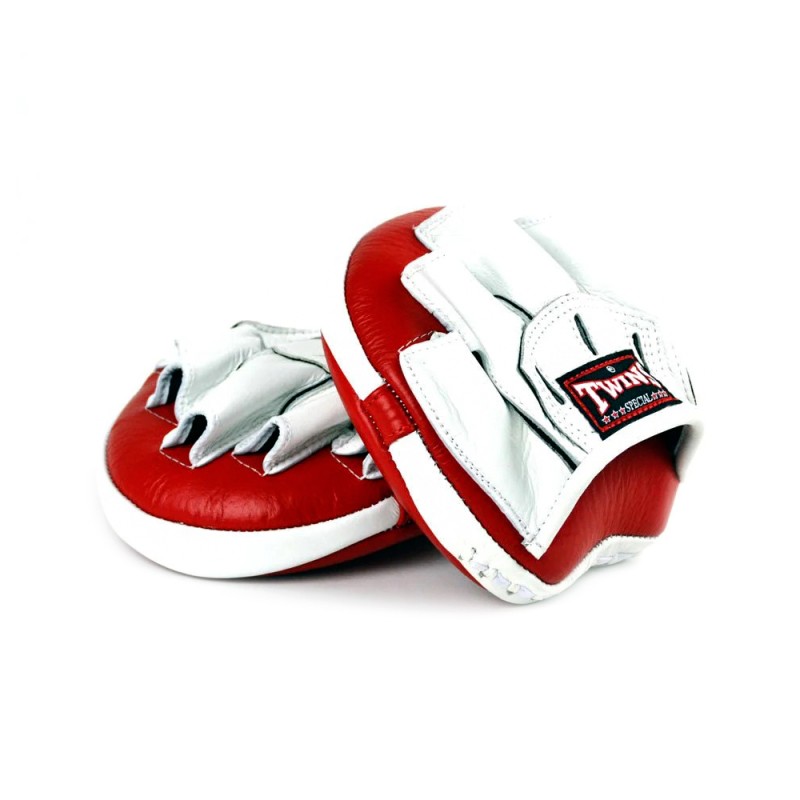 Twins Special PML13 Лапы Боксерские "Speed Mitts" Тайский Бокс Красно-Белые