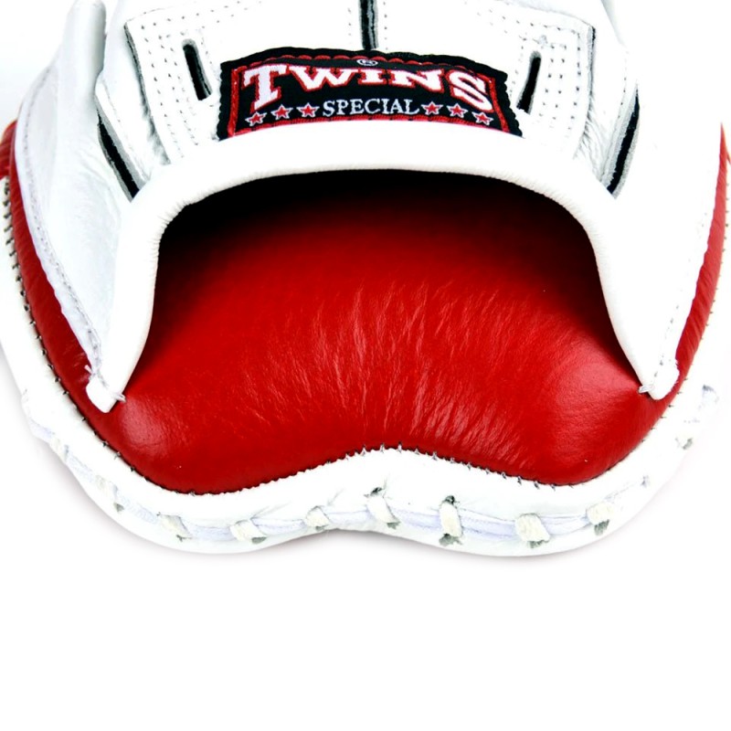 Twins Special PML13 Лапы Боксерские "Speed Mitts" Тайский Бокс Красно-Белые
