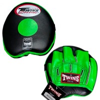 Twins Special PML13 Лапы Боксерские "Speed Mitts" Тайский Бокс Черно-Зеленые