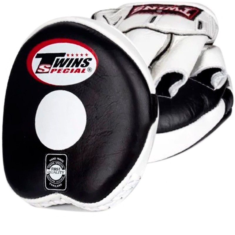 Twins Special PML13 Лапы Боксерские "Speed Mitts" Тайский Бокс Черно-Белые
