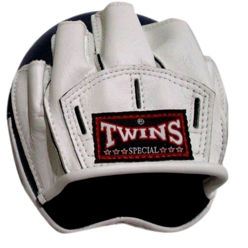Twins Special PML13 Лапы Боксерские "Speed Mitts" Тайский Бокс Черно-Белые