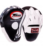 Twins Special FPML10-43 Лапы Боксерские Тайский Бокс Черно-Белые