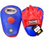 Twins Special PML10 Лапы Боксерские "Focus Mitts In Curved Style" Тайский Бокс Синие с Красным