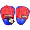 Twins Special PML10 Лапы Боксерские "Focus Mitts In Curved Style" Тайский Бокс Синие с Красным