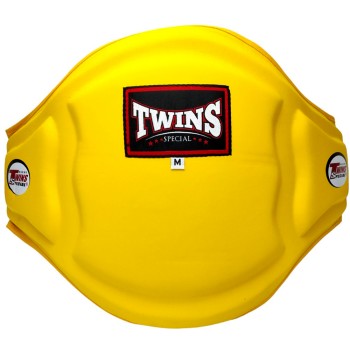Twins Special BEPL3 Пояс Тренера Тайский Бокс Натуральная Кожа Желтый