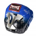 Twins Special FHGL3-TW1 Боксерский Шлем Тайский Бокс Black-Blue