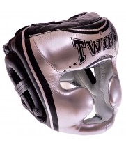Twins Special FHGL3-TW4 Боксерский Шлем Тайский Бокс Серый с Черным