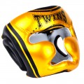 Twins Special FHGL3-TW4 Боксерский Шлем Тайский Бокс Золото с Черным