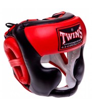 Twins Special HGL3-2T Боксерский Шлем Тайский Бокс Черно-Красный