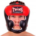 Twins Special HGL3-2T Боксерский Шлем Тайский Бокс Черно-Красный