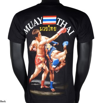 Футболка Тайский Бокс "Sparring Classic" Хлопок Черная