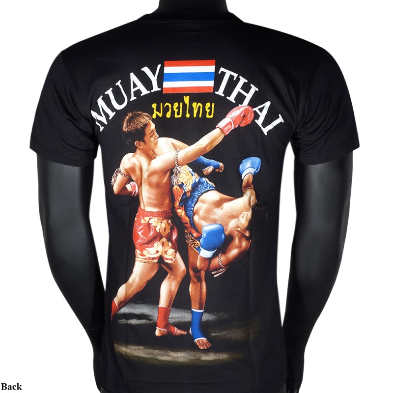 Футболка Тайский Бокс "Sparring Classic" Хлопок Черная