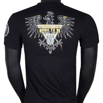  Born To Be MT8053 Футболка Тайский Бокс Хлопок Черная