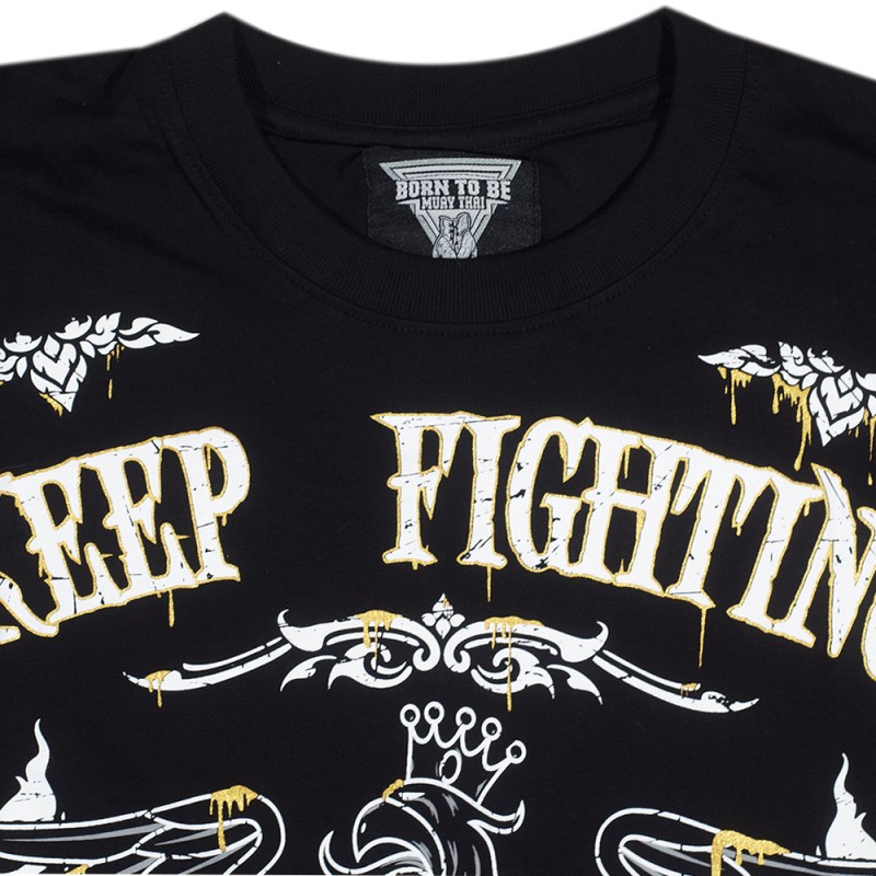  Born To Be MT8053 Футболка Тайский Бокс Хлопок Черная