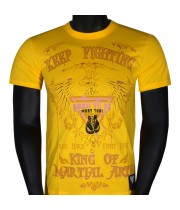  Born To Be MT8056 Футболка Тайский Бокс Хлопок Желтая