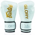 Fairtex BGVG3 "Glory" Боксерские Перчатки Тайский Бокс Липучка Белые