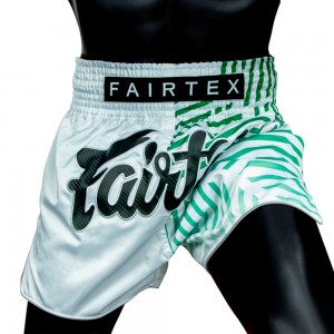 Fairtex BS1923 Шорты Тайский Бокс "Racer" Белые