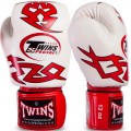 Twins Special FBGVL3-28 Боксерские Перчатки Тайский Бокс Бело-Красные