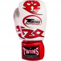 Twins Special FBGVL3-28 Боксерские Перчатки Тайский Бокс Бело-Красные