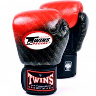 Twins Special FBGVL3-TW1 Боксерские Перчатки Тайский Бокс Черно-Красные