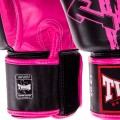Twins Special FBGVL3-TW3 Боксерские Перчатки Тайский Бокс Черно-Розовые