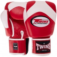 Twins Special BGVL13 Боксерские Перчатки Тайский Бокс Красно-Белые