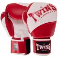  Twins Special BGVL10 Боксерские Перчатки Тайский Бокс Бело-Красные