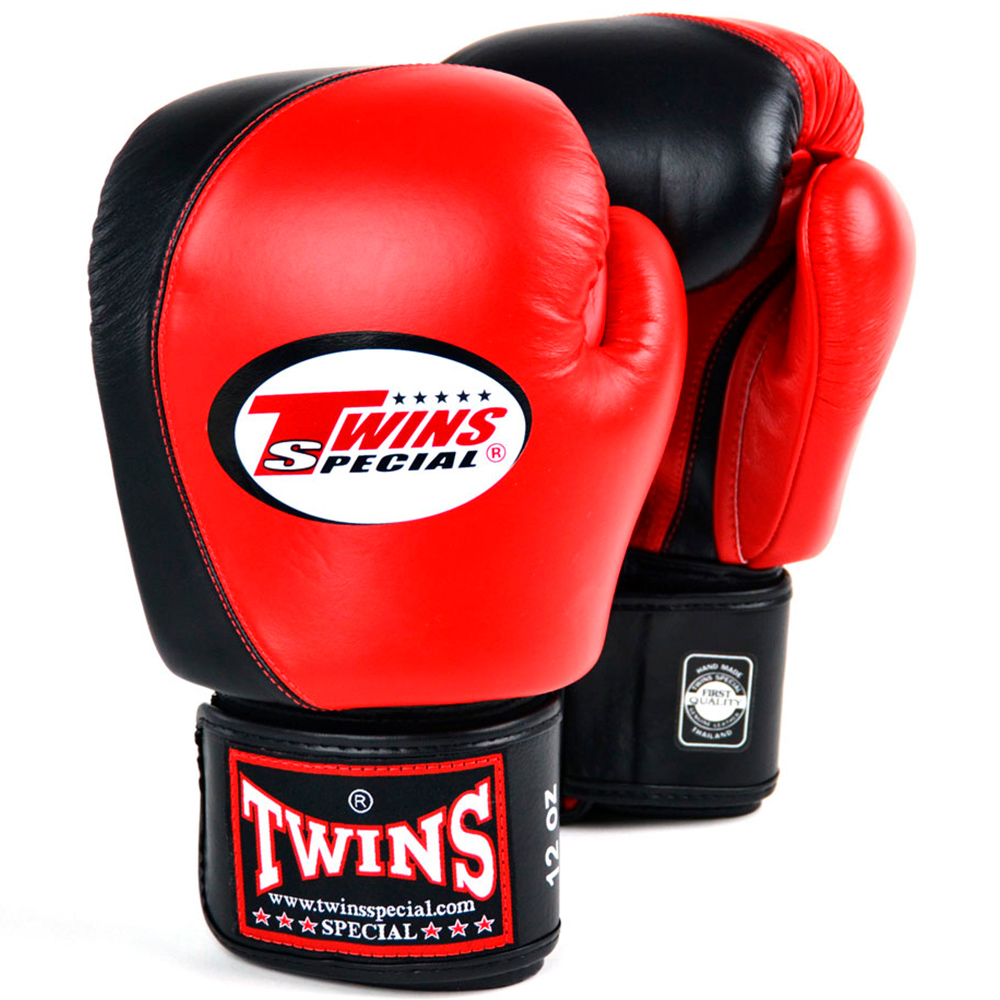 Twins Special BGVL8 Боксерские Перчатки Тайский Бокс Красно-Черные