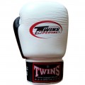 Twins Special BGVL3-2T Боксерские Перчатки Тайский Бокс Бело-Черные