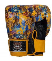 Top King "Wild Tiger" Боксерские Перчатки Тайский Бокс Yellow