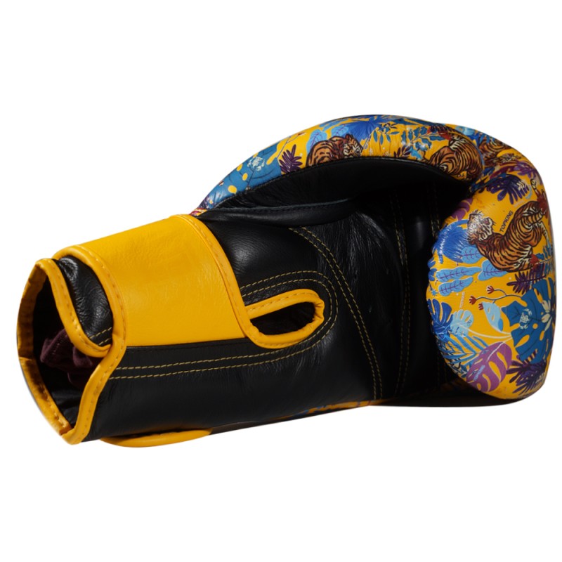 Top King "Wild Tiger" Боксерские Перчатки Тайский Бокс Yellow