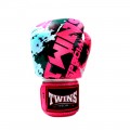Twins Special FBGVL3-61 Боксерские Перчатки Тайский Бокс White-Pink