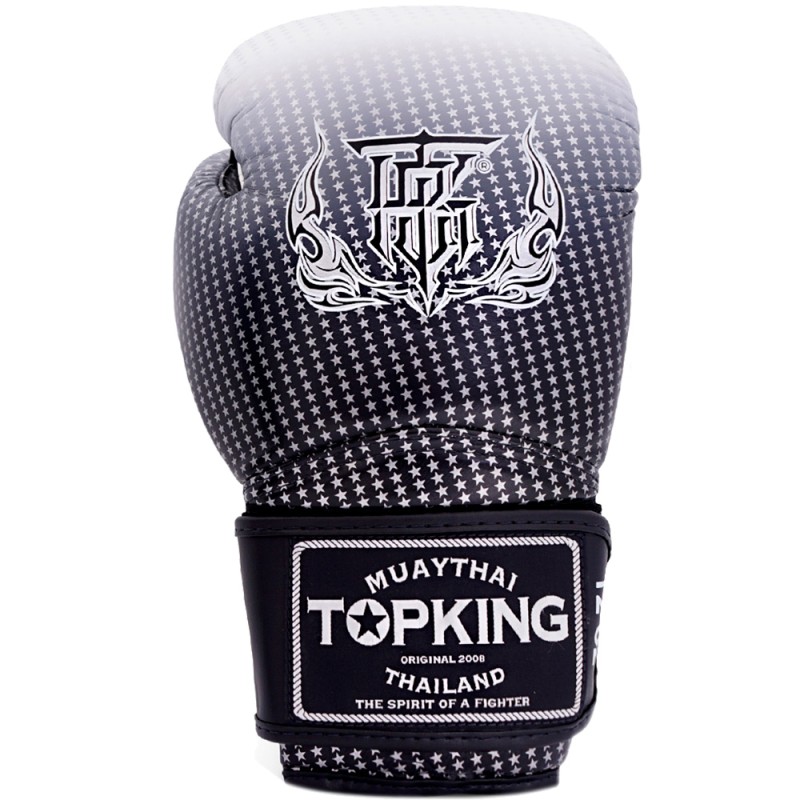Top King "Super Star" Боксерские Перчатки Тайский Бокс Серебро