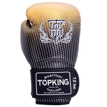 Top King "Super Star" Боксерские Перчатки Тайский Бокс Золотые