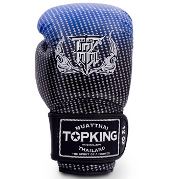 Top King "Super Star" Боксерские Перчатки Тайский Бокс Синие